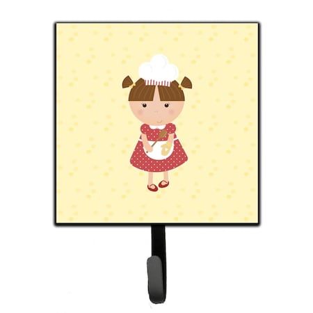 Jensendistributionservices Brunette Baker on Yellow Leash or Key Holder MI1721265